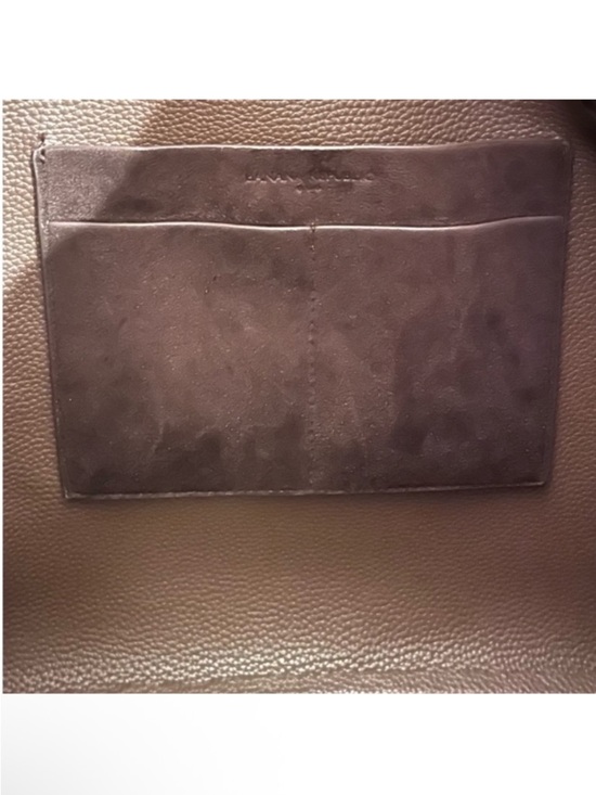 🆕 - Banana Republic Chocolate Brown Vegan Suede Side Tie Tote. NWT - Picture 8 of 10